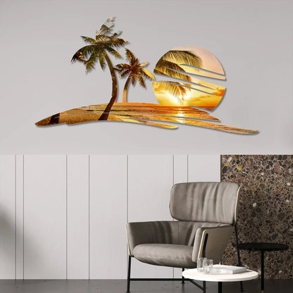 Sunset Beach Printed Wall Art - MISSIRON