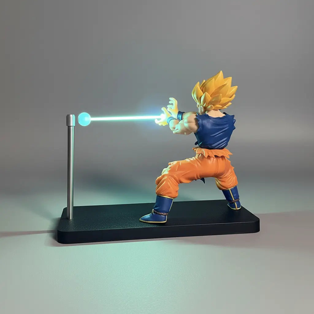 Dragon Ball Super Saiyan Magnetic Light Beam Figurine Puzzloria