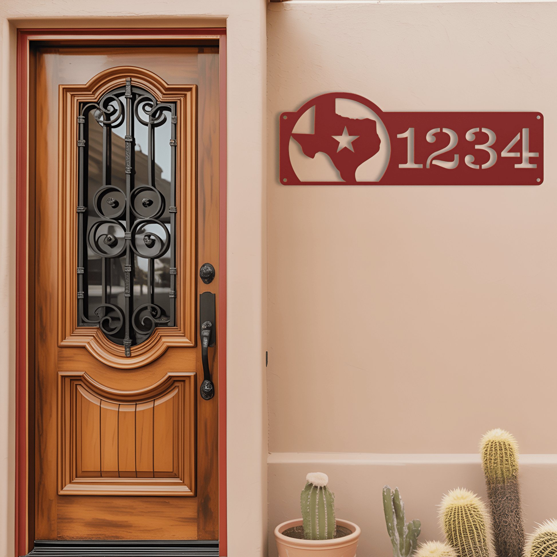 Texas Address Metal Sign - MISSIRON