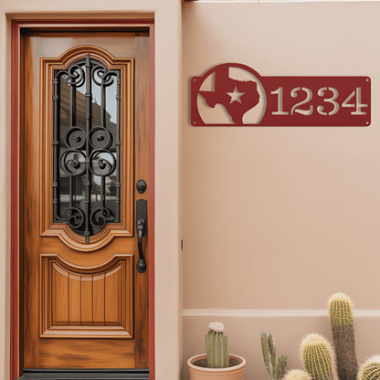 Texas Address Metal Sign - MISSIRON