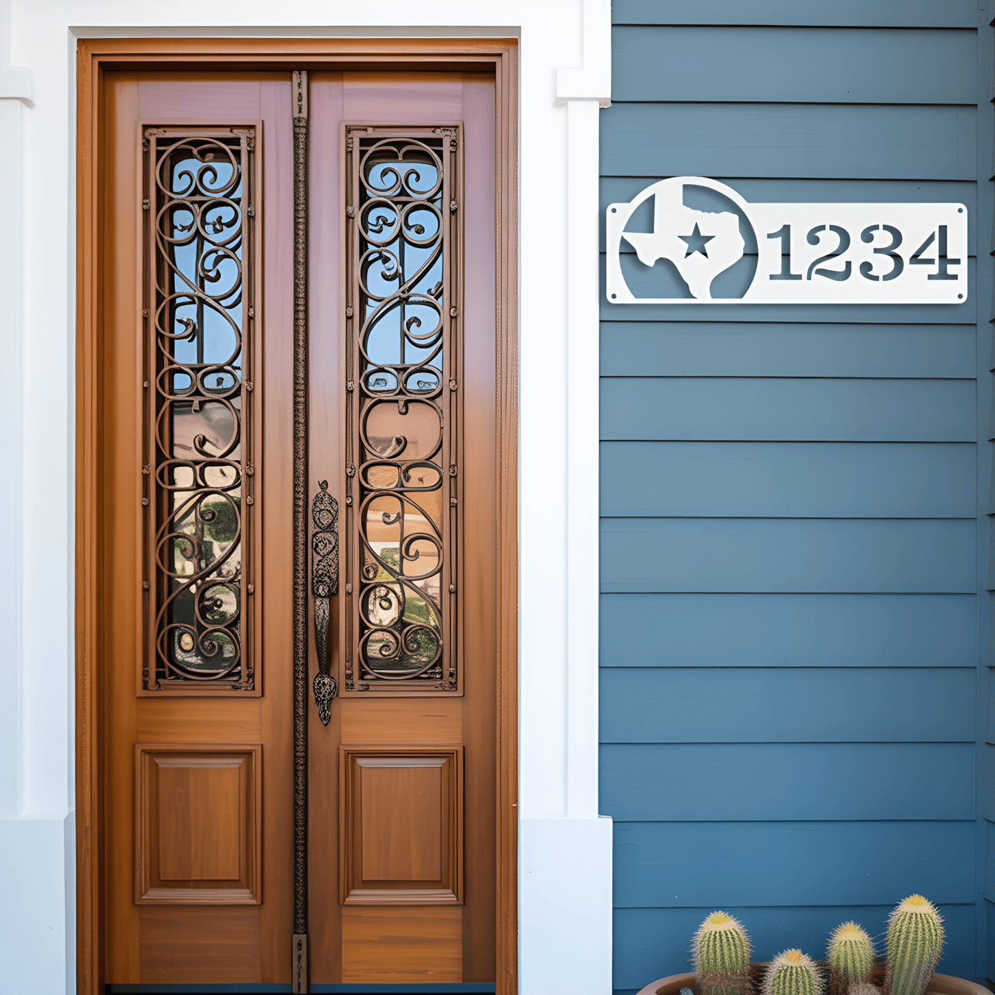 Texas Address Metal Sign - MISSIRON