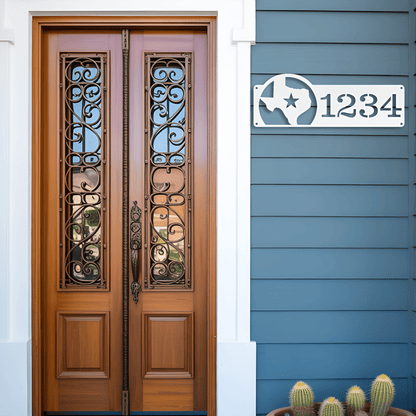 Texas Address Metal Sign - MISSIRON