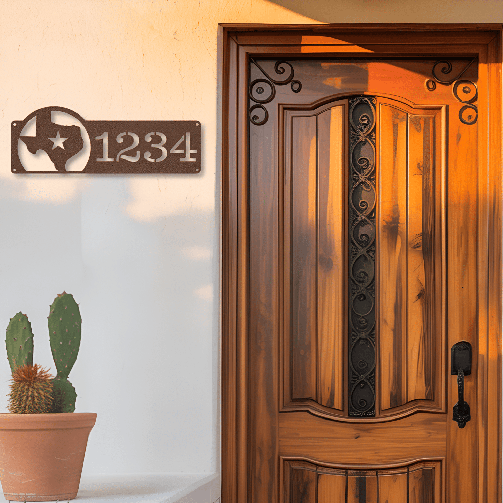 Texas Address Metal Sign - MISSIRON
