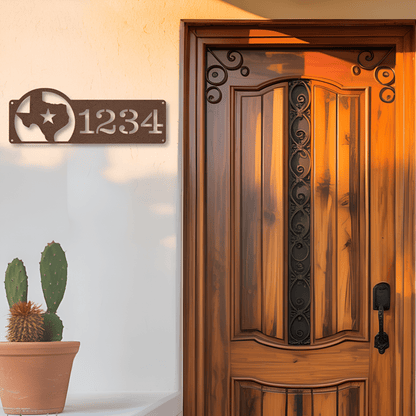 Texas Address Metal Sign - MISSIRON