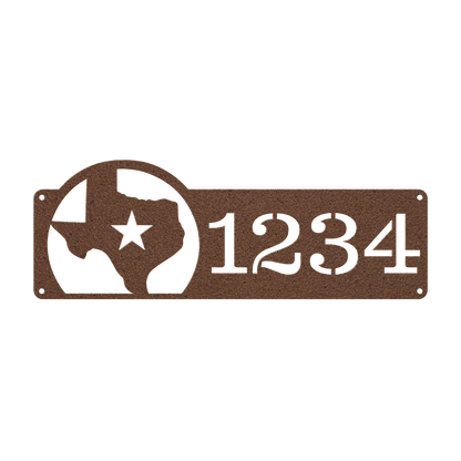 Texas Address Metal Sign - MISSIRON