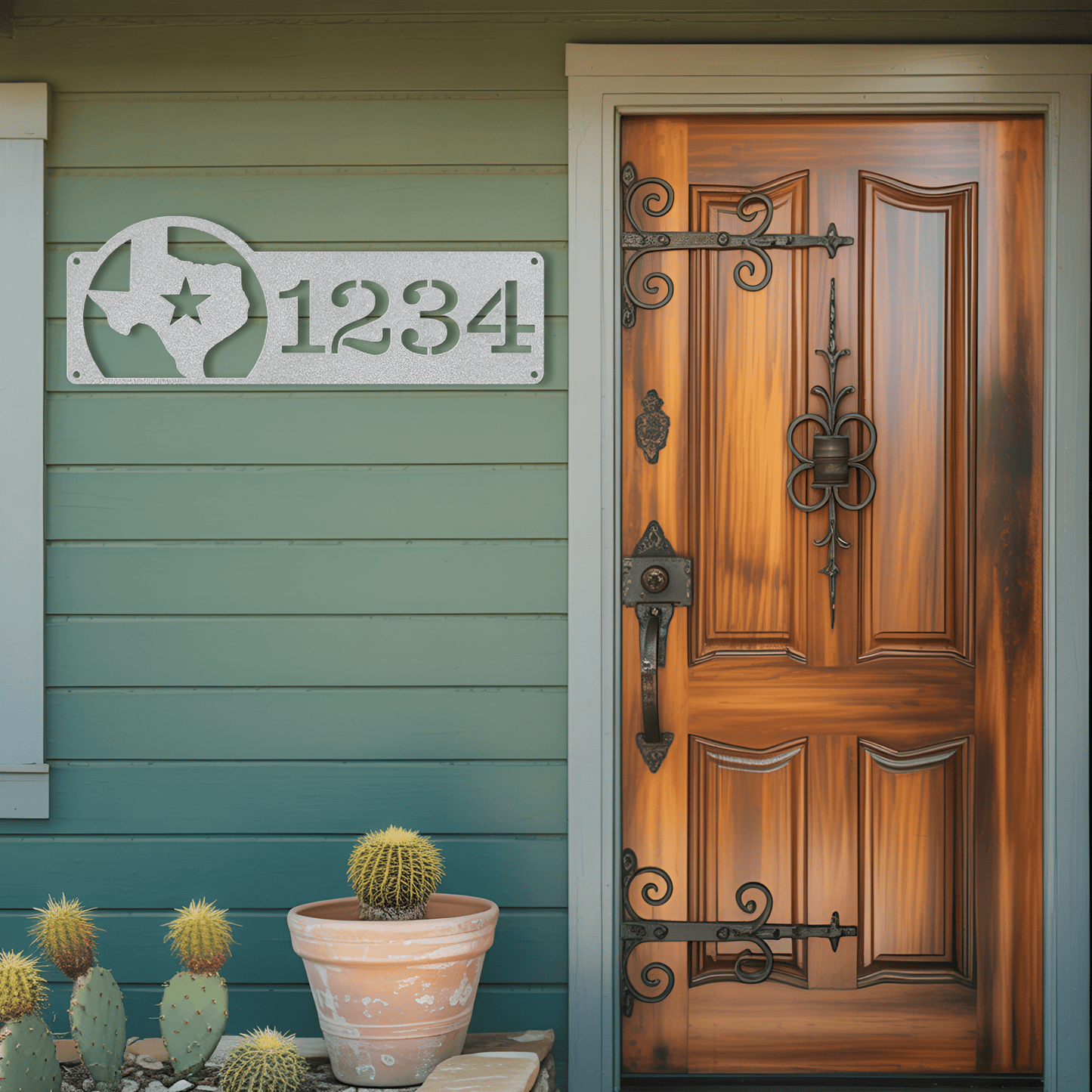 Texas Address Metal Sign - MISSIRON