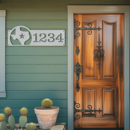 Texas Address Metal Sign - MISSIRON