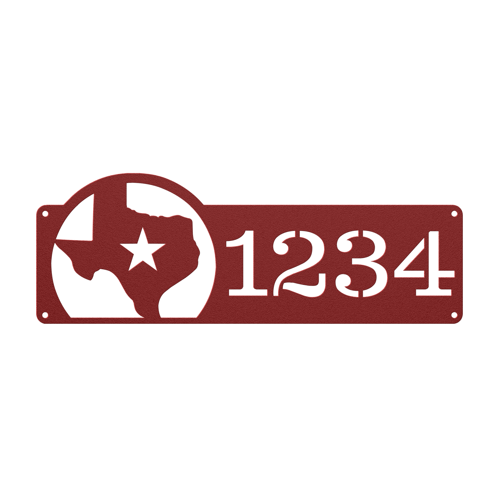 Texas Address Metal Sign - MISSIRON