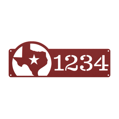 Texas Address Metal Sign - MISSIRON