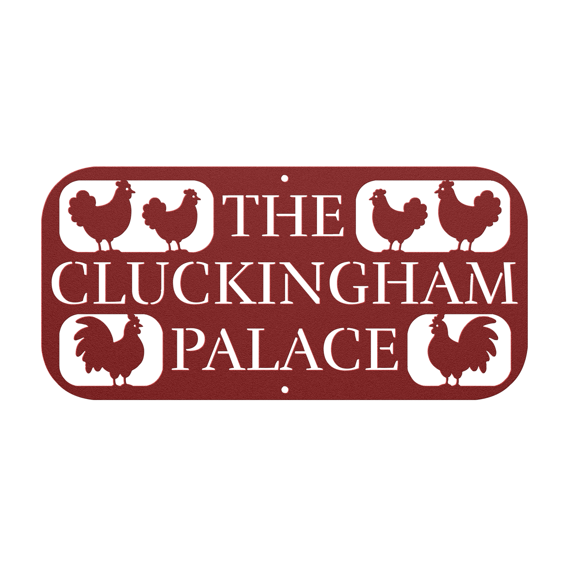 The Cluckingham Palace Chicken Coop Metal Sign - MISSIRON
