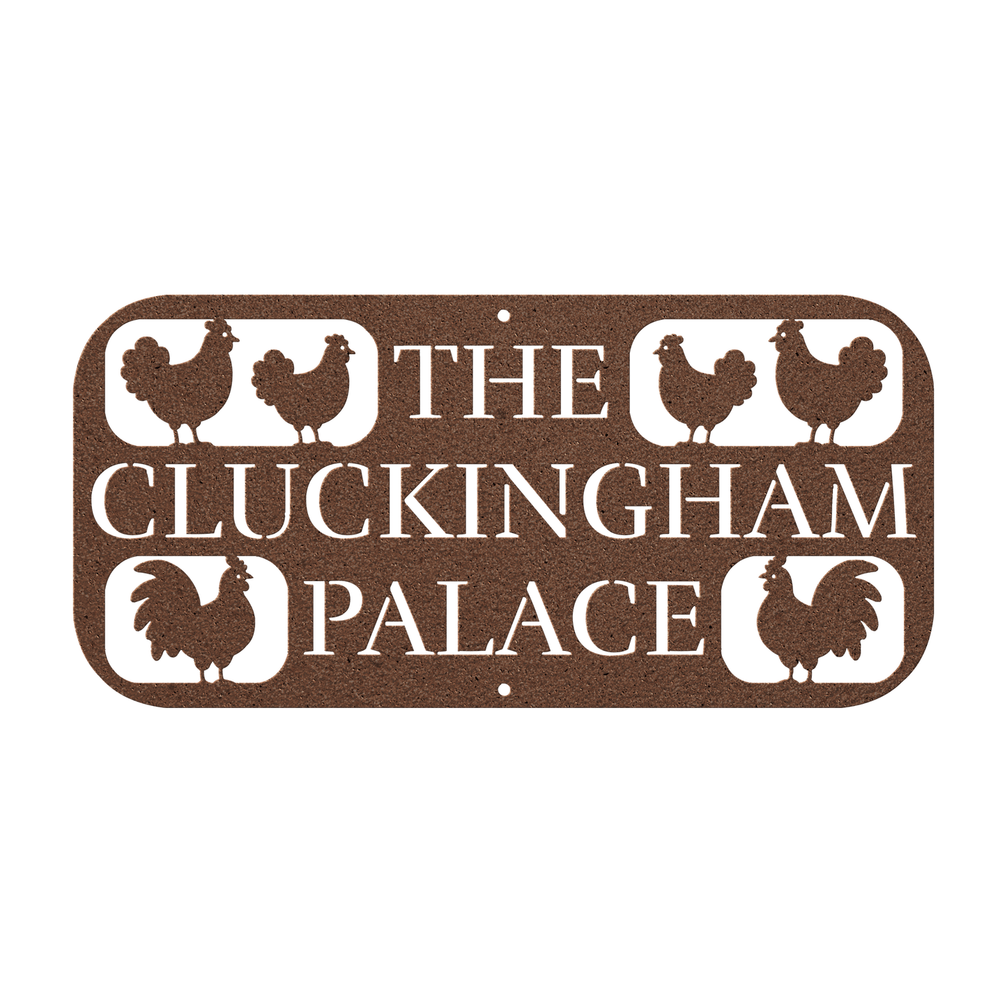 The Cluckingham Palace Chicken Coop Metal Sign - MISSIRON