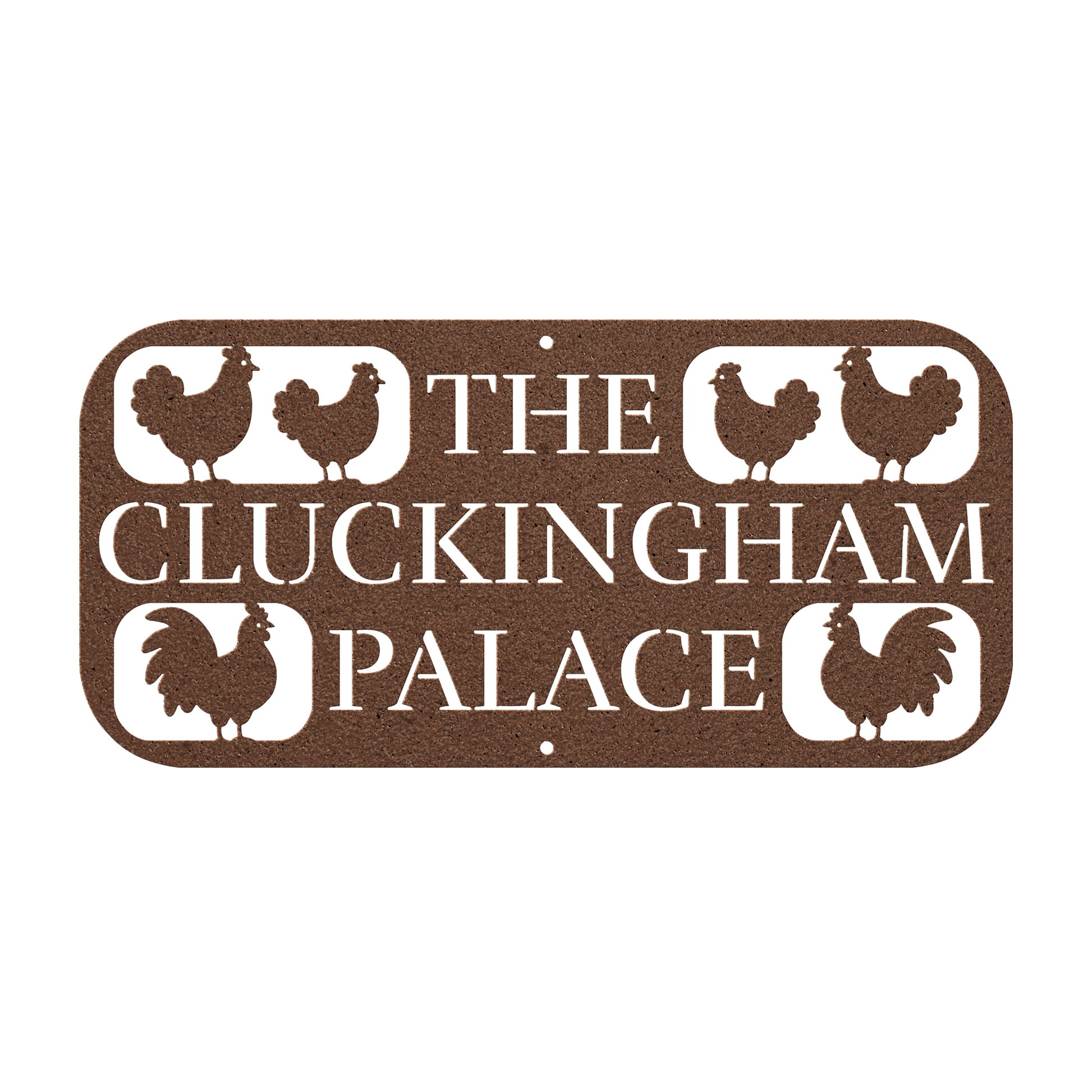 The Cluckingham Palace Chicken Coop Metal Sign - MISSIRON