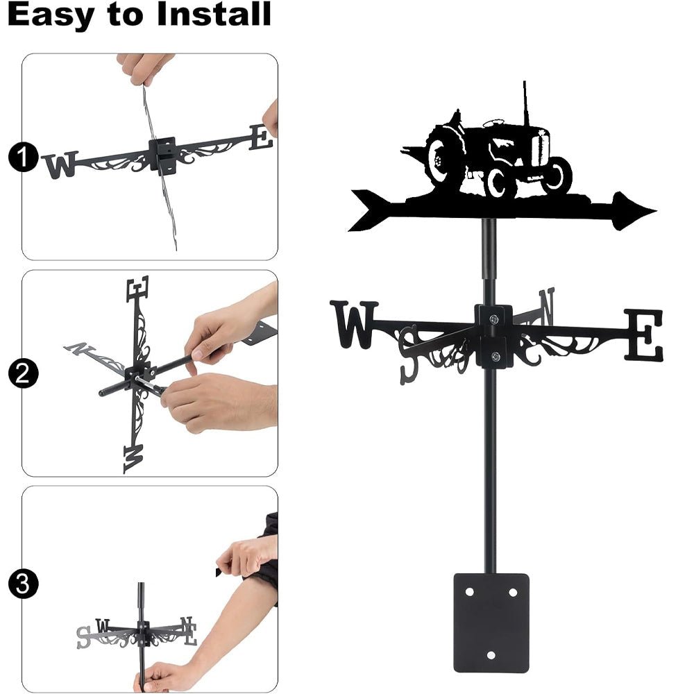Tractor Stainless Steel Weathervane - MISSIRON