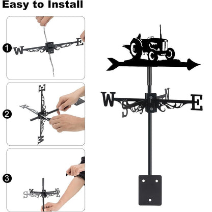 Tractor Stainless Steel Weathervane - MISSIRON