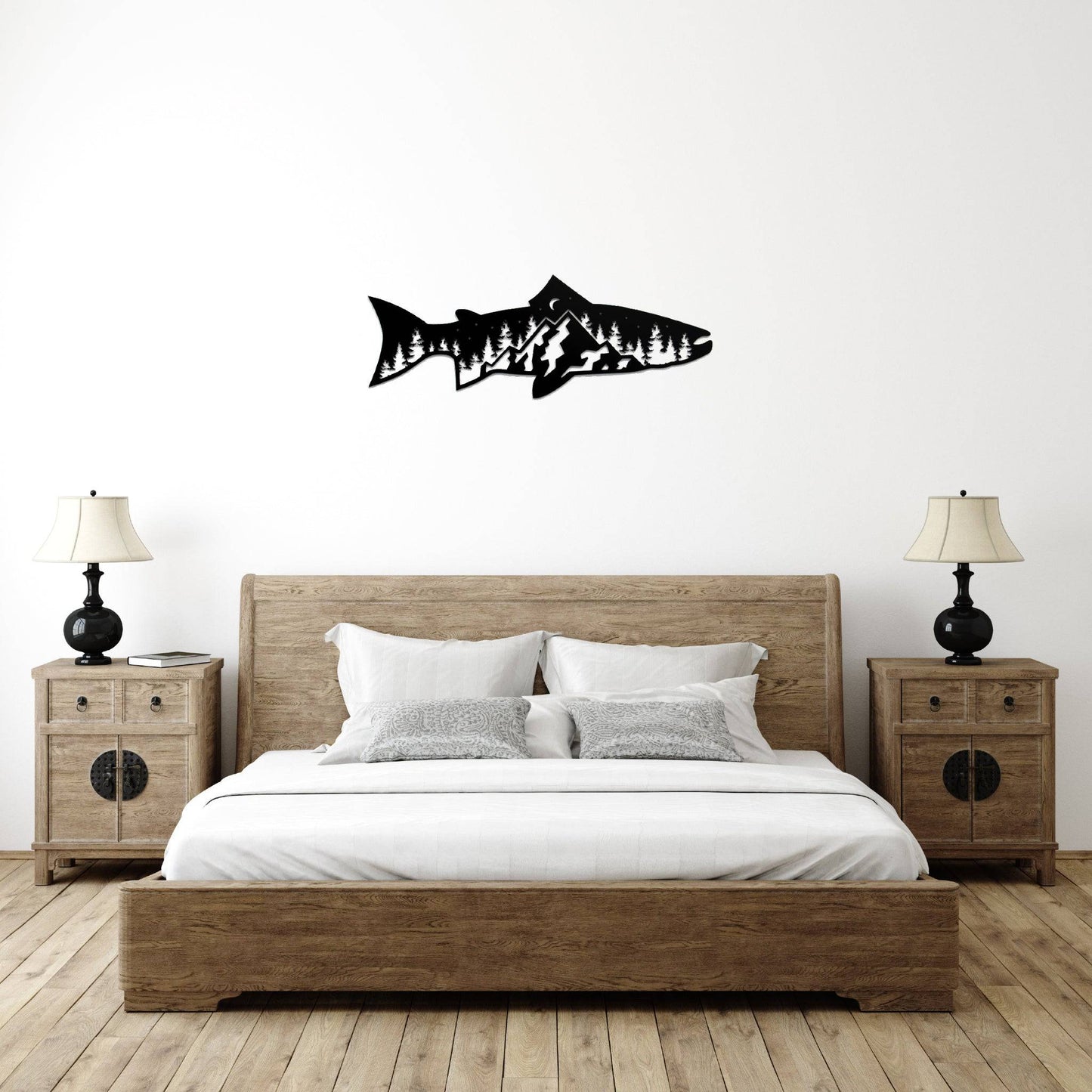 Trout Fish Design - Metal Wall Art - MISSIRON