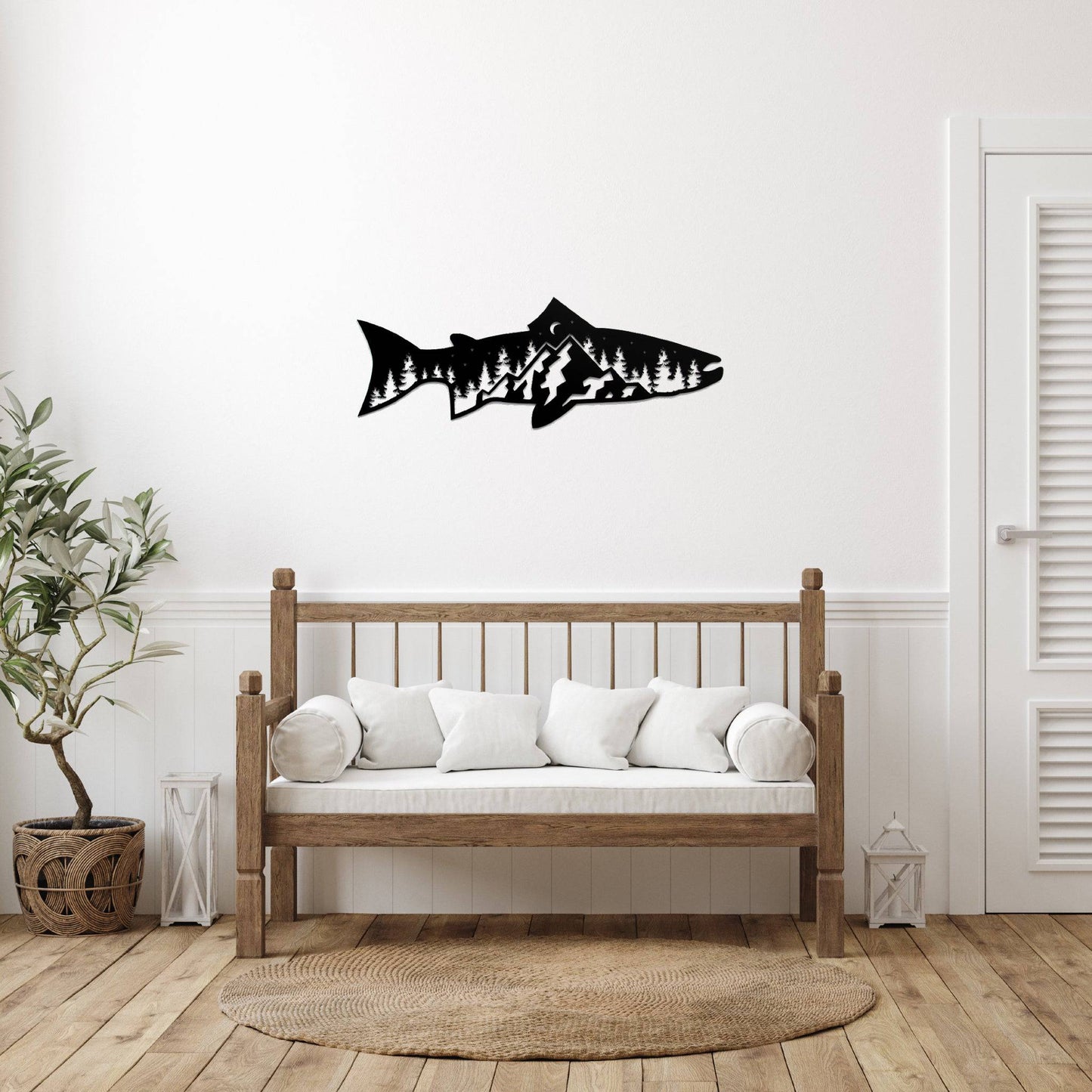 Trout Fish Design - Metal Wall Art - MISSIRON