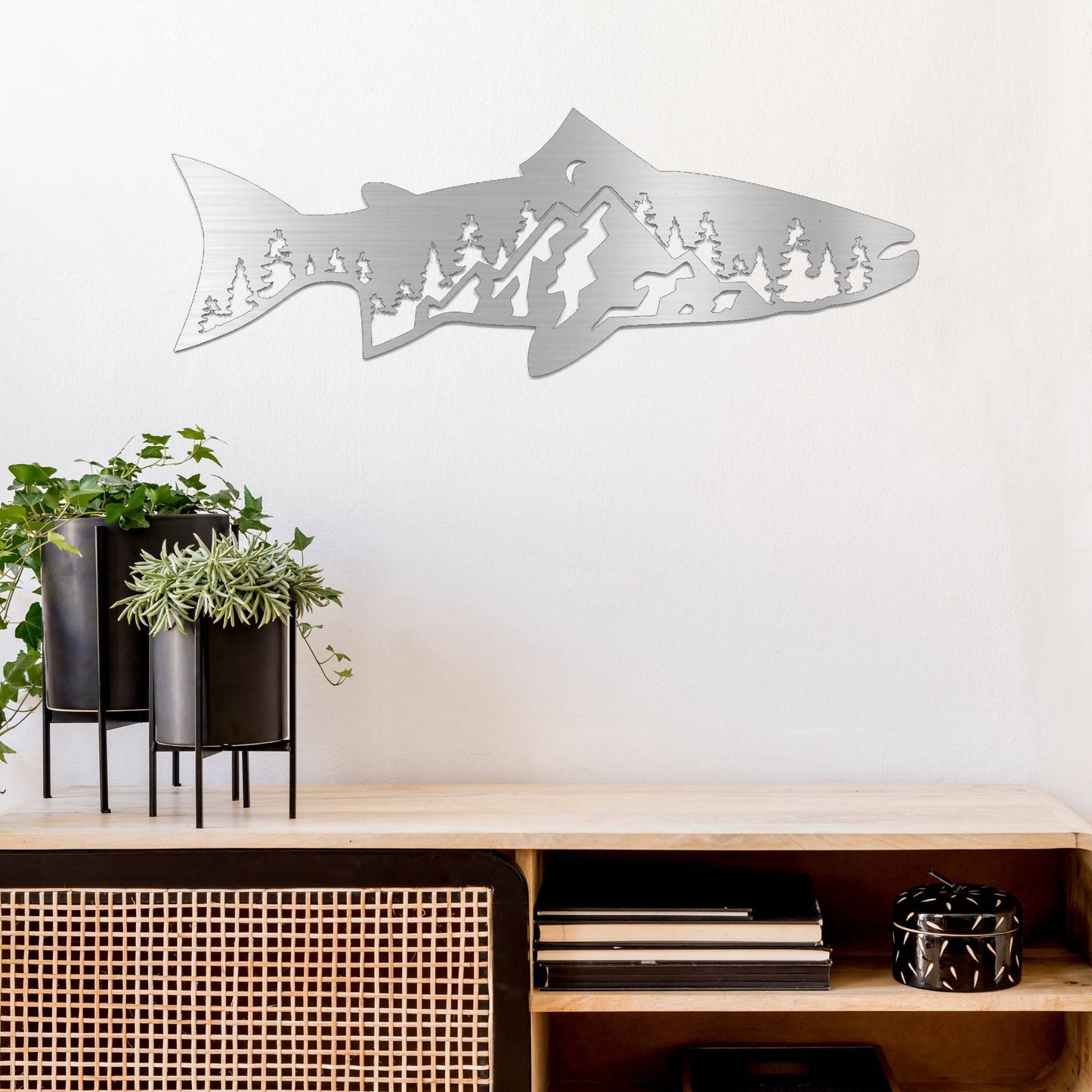 Trout Fish Design - Metal Wall Art - MISSIRON