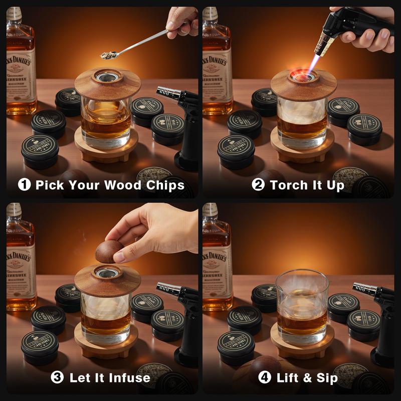 Whiskey Smoker Kit with Torch - MISSIRON