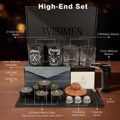 Whiskey Smoker Kit with Torch - MISSIRON