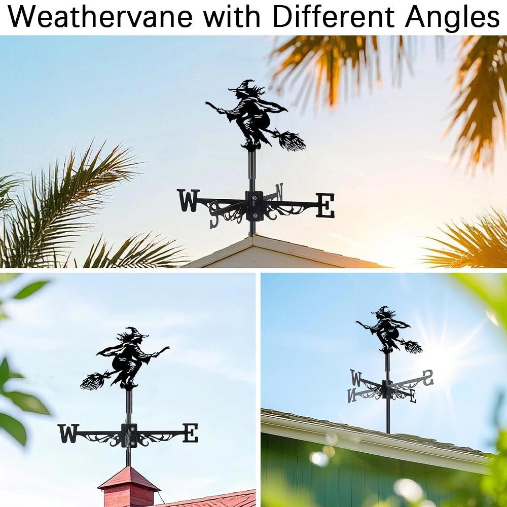 Witch Stainless Steel Weathervane - MISSIRON