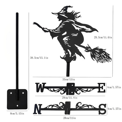 Witch Stainless Steel Weathervane - MISSIRON