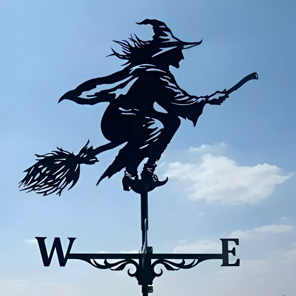 Witch Stainless Steel Weathervane - MISSIRON