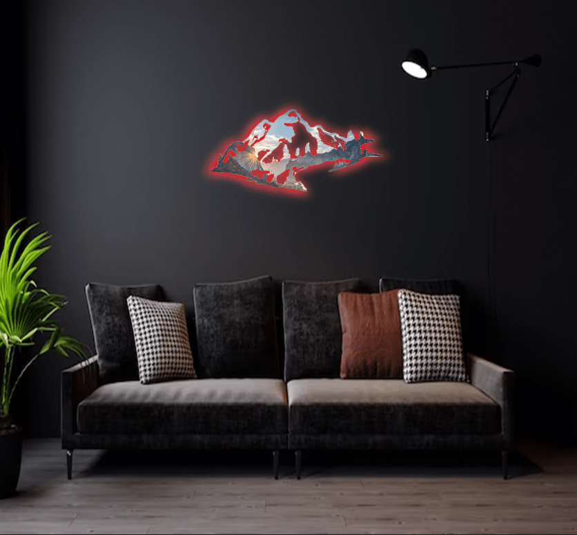 Yosemite Mountain Range View - Metal Wall Art - MISSIRON