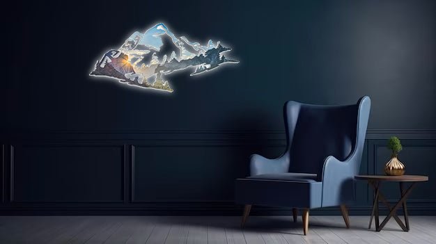 Yosemite Mountain Range View - Metal Wall Art - MISSIRON