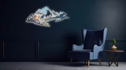 Yosemite Mountain Range View - Metal Wall Art - MISSIRON