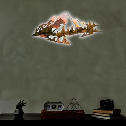 Zion Mountain Range View - Metal Wall Art - MISSIRON