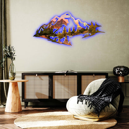 Zion Mountain Range View - Metal Wall Art - MISSIRON